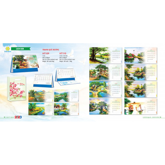 LỊCH ĐỂ BÀN 24x16