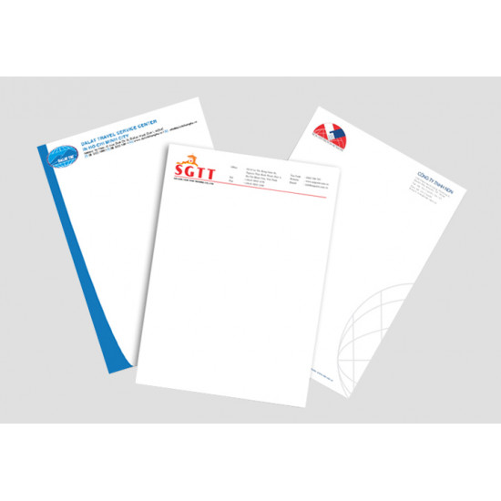 In giấy tiêu đề